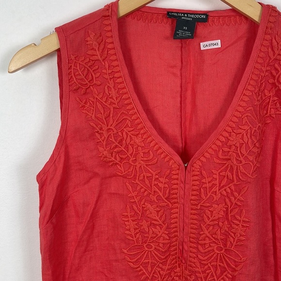 Chelsea & Theodore 100% Linen Dress - XS - Picture 2 of 4